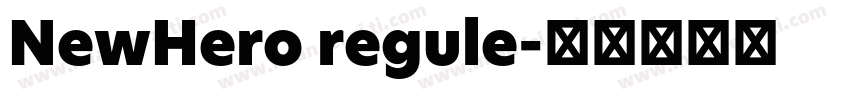 NewHero regule字体转换